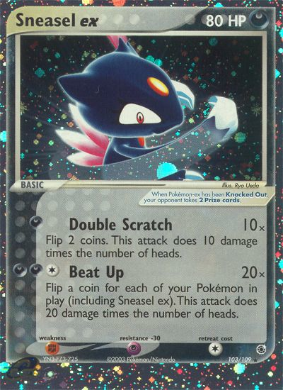 Verified Sneasel ex Ruby & Sapphire Pokemon Cards Whatnot