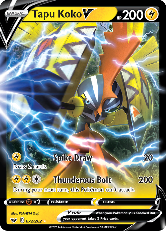 Tapu Koko V Sword & Shield, Pokémon