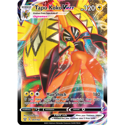 Verified Tapu Koko V (Full Art) - Battle Styles by Pokemon Cards