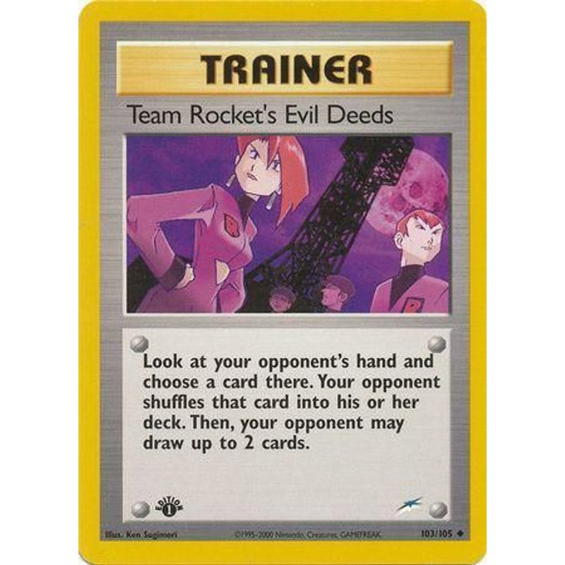 Team Rocket Evil Deed - Neo Destiny (1st Edition)