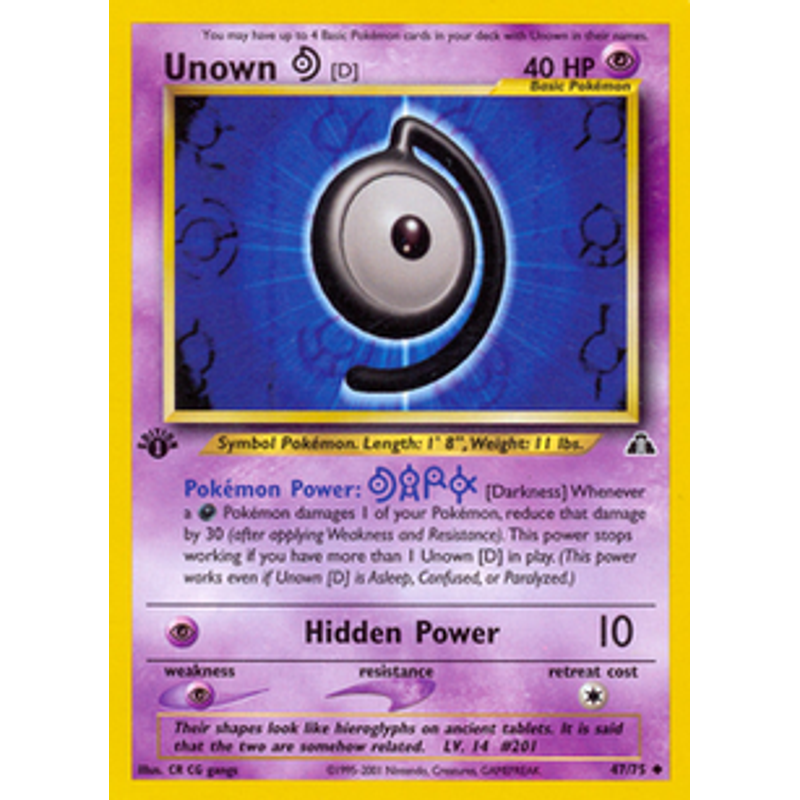 Unown [D] - Neo Discovery (1st edition)