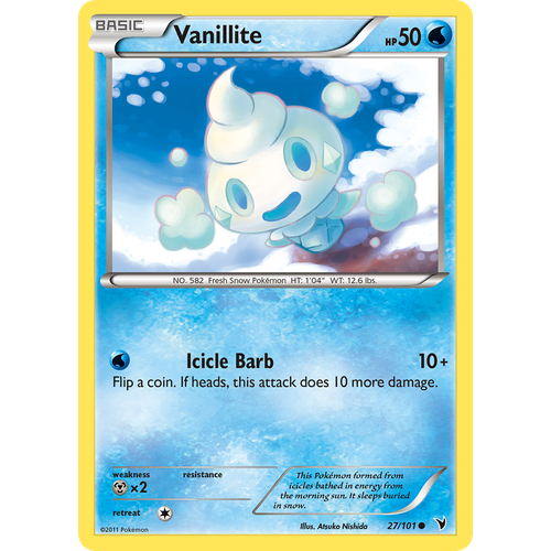 Verified Vanillite - Noble Victories Pokemon Cards | Whatnot