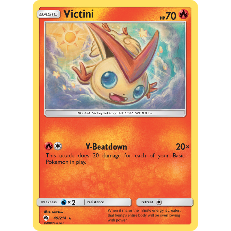 Verified Victini Lost Thunder Pokemon Cards Whatnot
