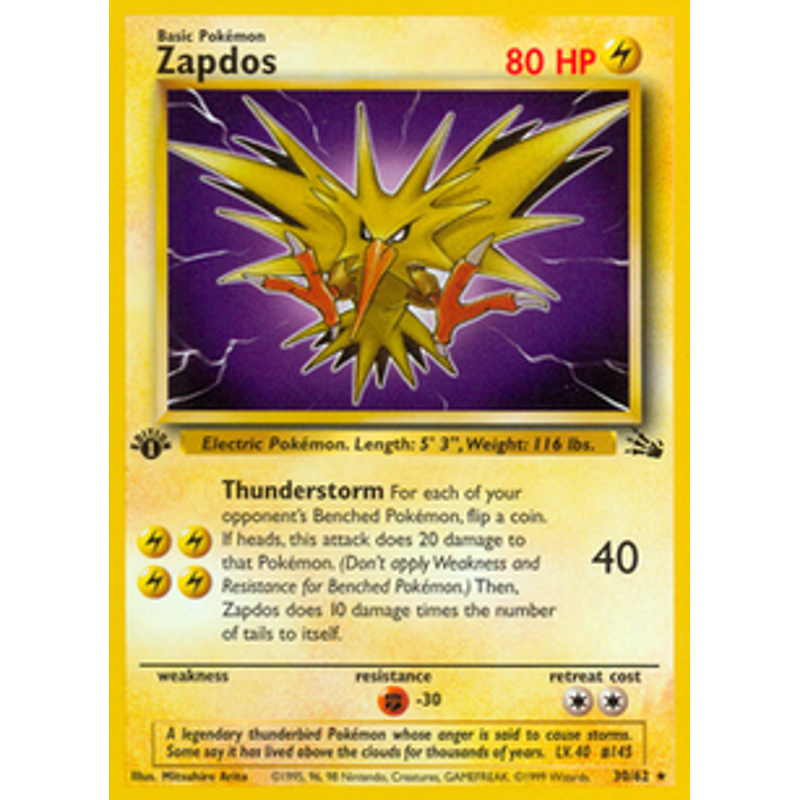 Zapdos (30) - Fossil (1st edition)