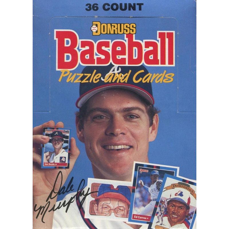 1988 Leaf Donruss Baseball Puzzle and Cards Box
