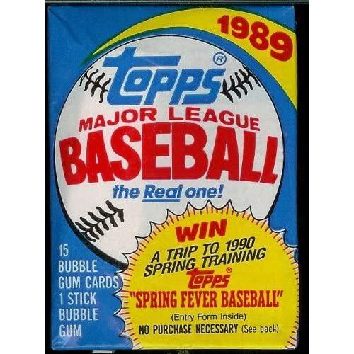 Verified 1989 Topps Baseball Wax Pack (15 cards) by Topps Cards Whatnot