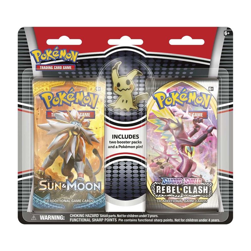 2 Booster Packs & Mimikyu Collector's Pin
