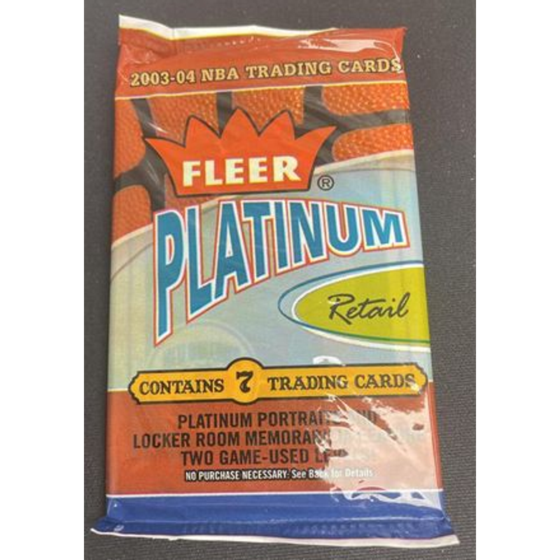 2003 Fleer Platinum Basketball Retail Pack (7 cards)