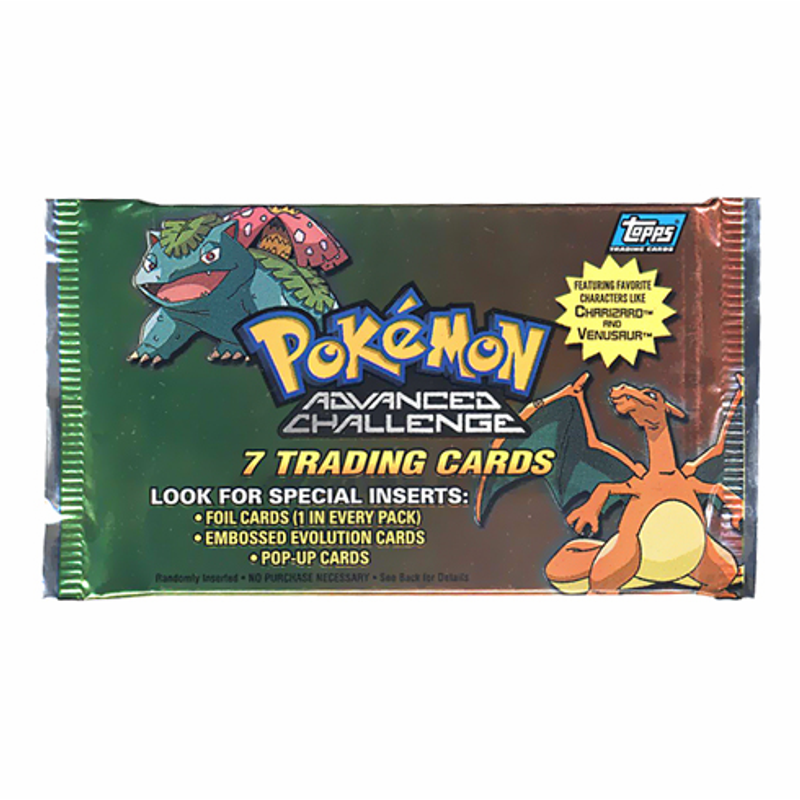2004 Topps Pokémon Advanced Challenge Trading Cards Booster Pack