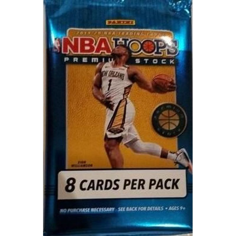 2019-20 NBA Hoops Premium Stock Basketball Multi Pack (8 Cards)