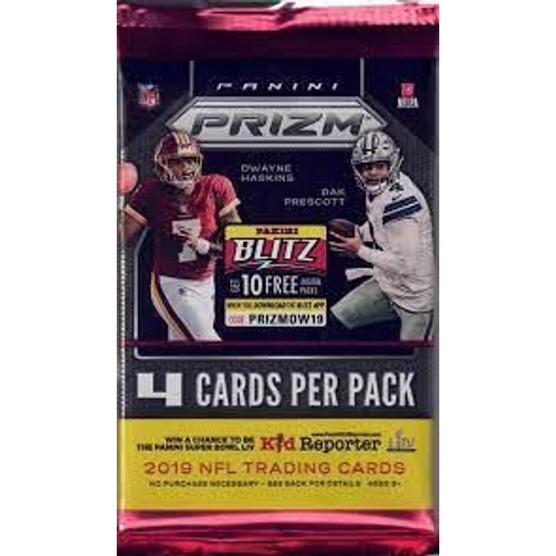 2019 Panini Prizm Football Retail Pack (4 cards)