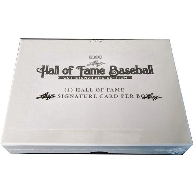 2020 Leaf Hall of Fame Cut Signature Edition Baseball Box