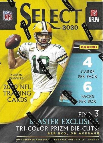 Verified 2020 Panini Select Football Blaster Box (TriColor Prizm Die