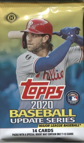 Verified 2020 Topps Baseball Update Series Booster Pack 14 Cards By