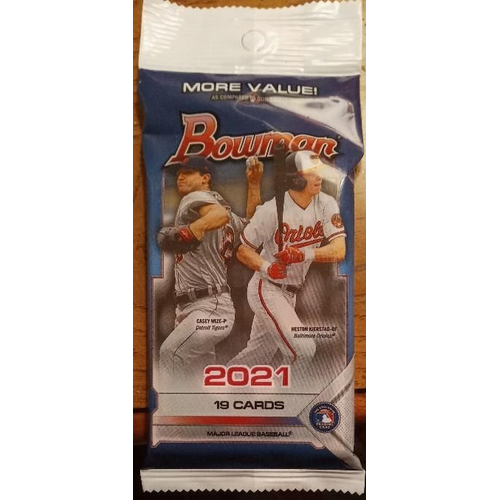 Verified 2021 Topps Bowman Baseball Value Pack (19 cards) by Topps