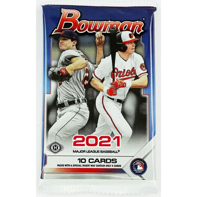 2021 Topps Bowman Baseball Hobby Pack (10 Cards)