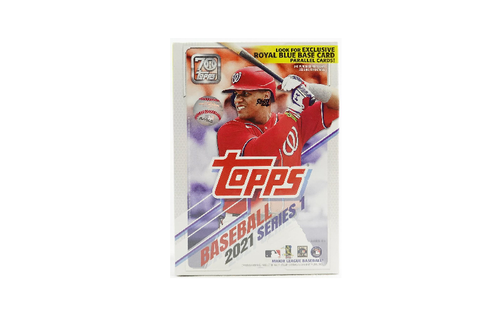 Verified 2021 Topps Series 1 Baseball 7Pack Blaster Box (Royal Blue