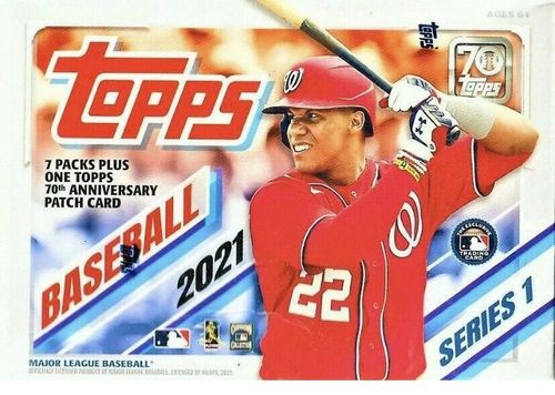 Verified 2021 Topps Series 1 Baseball Blaster Box (70th Anniversary