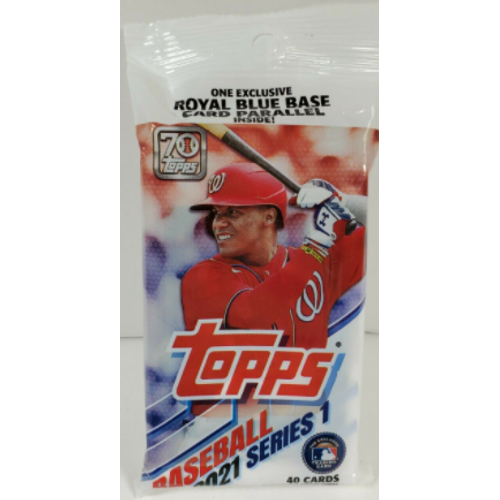Verified 2021 Topps Series 1 Baseball Jumbo Value Pack (Royal Blue Base