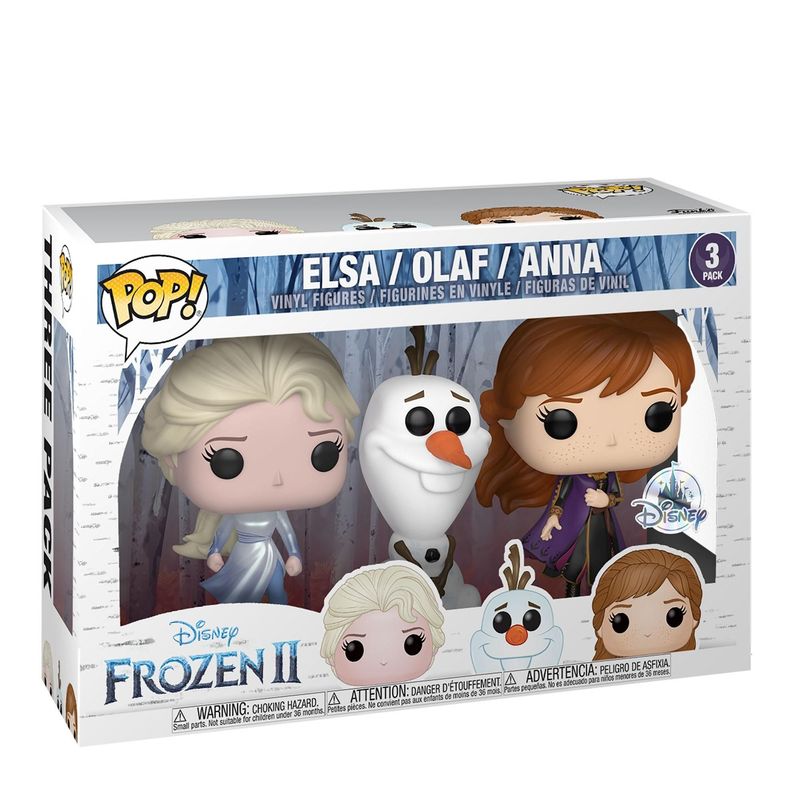 Elsa (Dark Sea) / Olaf / Anna (Frozen 2 3-Pack)
