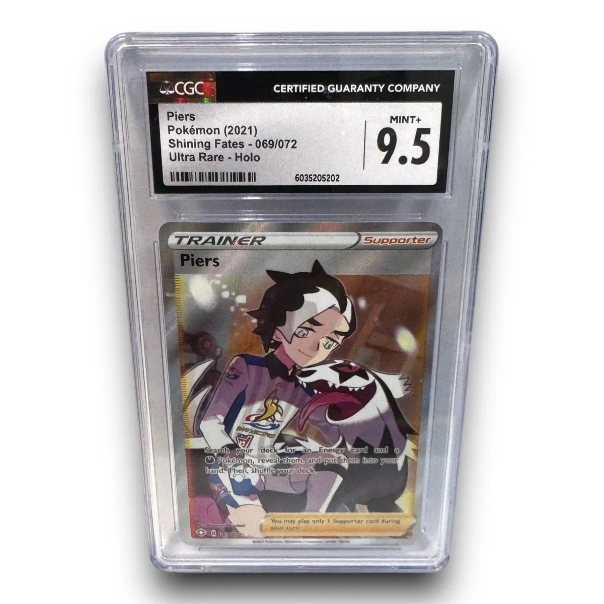 Pokemon TCG Rare Cards Pokemon Shining Fates Ultra Rare Card - 069/072  Collector's Edition Piers Full Art