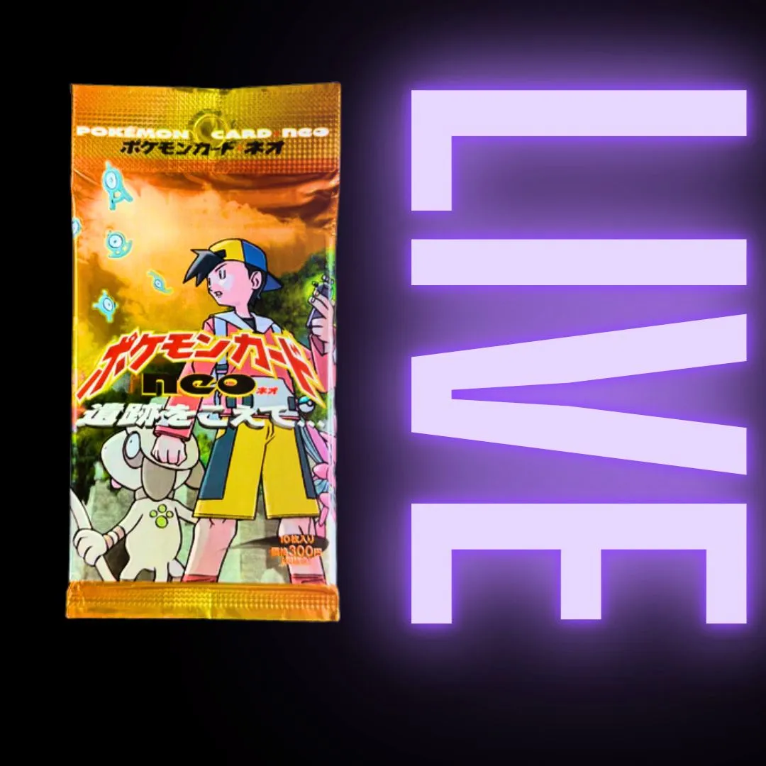 1 WOTC Neo Discovery Japanese Booster Pack (GUARANTEED HOLO)  Whatnot:  Shop, Sell, Connect