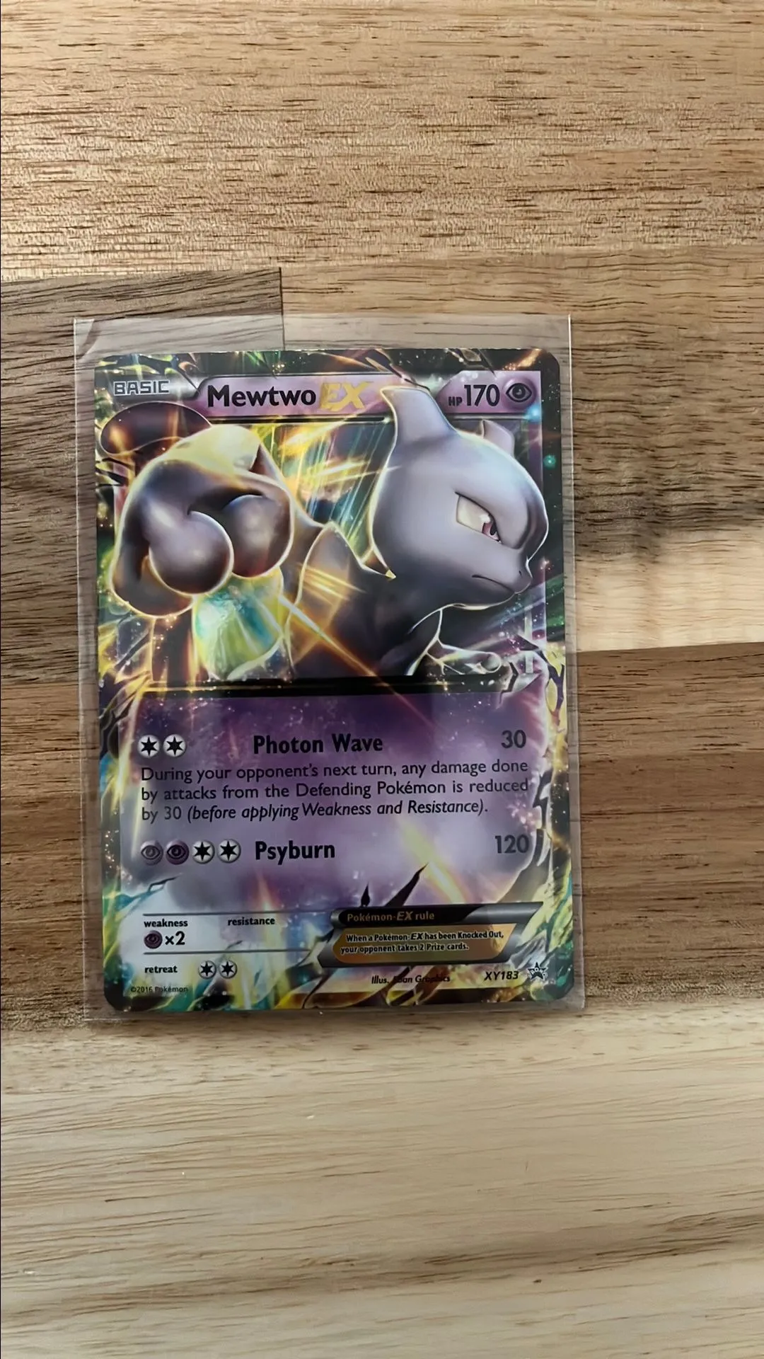 mewtwo level x pokemon card Mewtwo EX Ultra Rare Paradox Rift 058/182, NM Pokemon Card main image 0