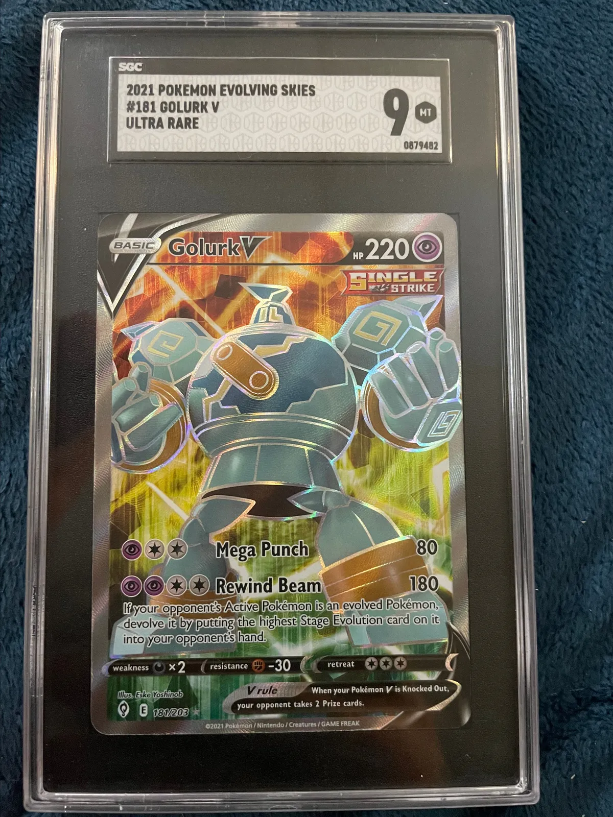 SGC Grade 9 Golurk V-#181 ultra rare (2021)  Whatnot: Shop, Sell, Connect