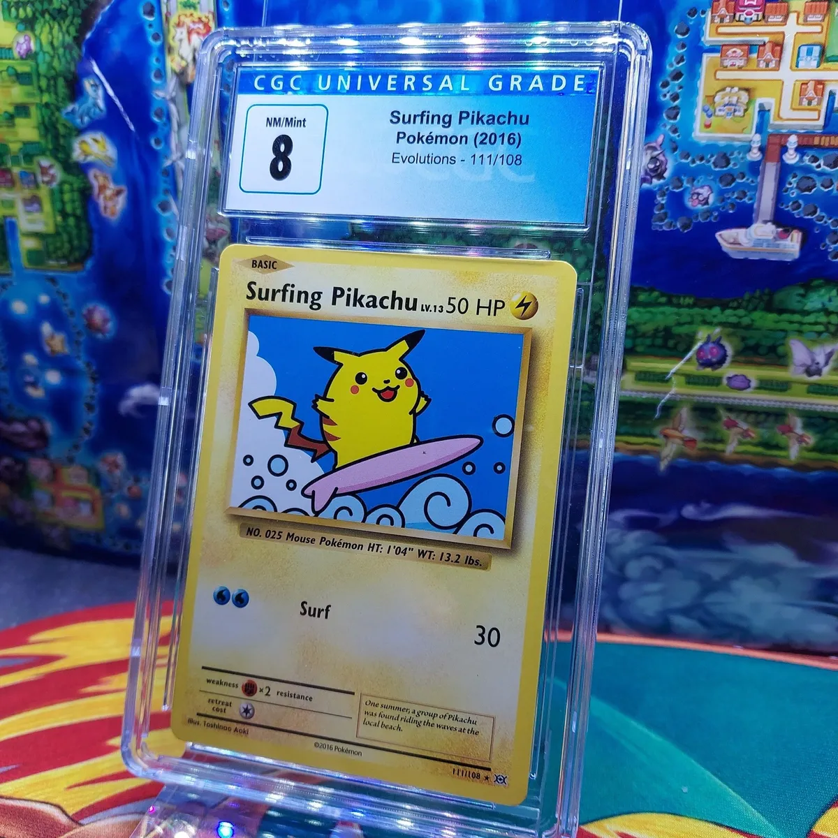 2016 Pokmon Evolutions Surfing Pikachu 111/108 NM/Mint  Whatnot: Shop,  Sell, Connect