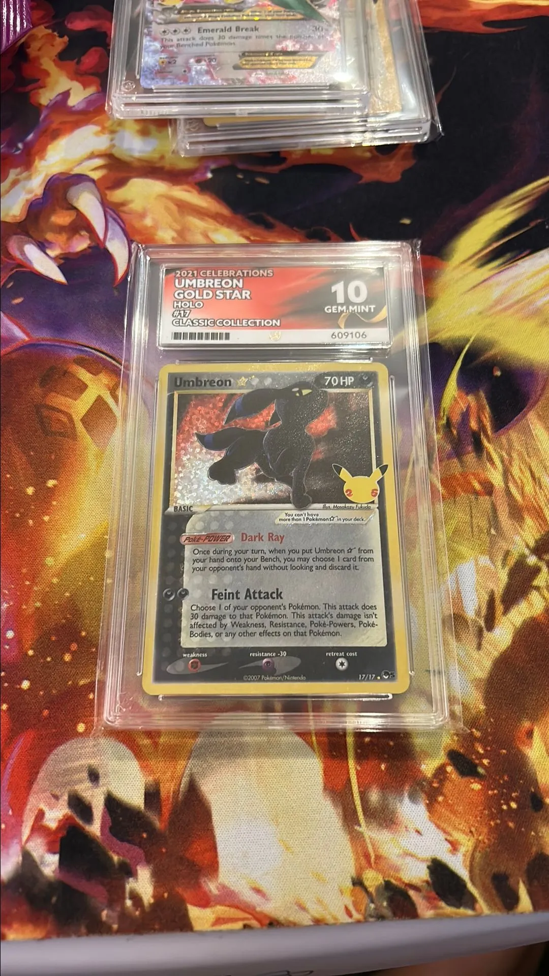 umbreon gold star pokemon card PSA 10 Umbreon Gold Star 012/025 25th Anniversary Promo Pokemon Card  Japanese