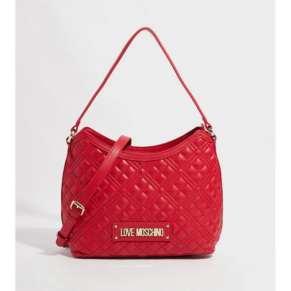 Love Moschino Quilted Handbag PU Leather JC4023PP1FLA0500 Red - Main Image