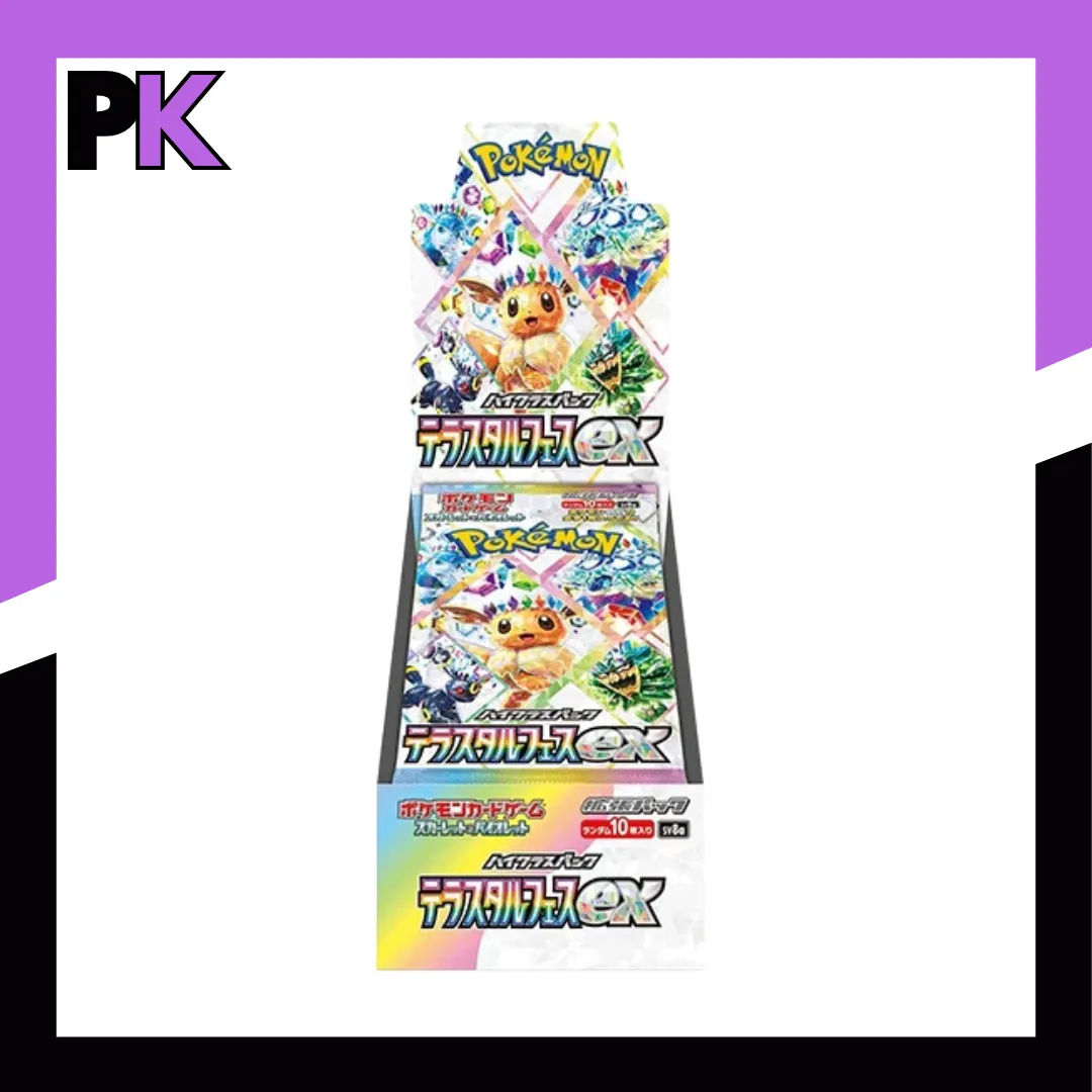 eeveelutions booster box Pokemon Eeveelutions Terastal Festival Ex High Class SV8A Japanese Boo –  Wright Cards main image 0