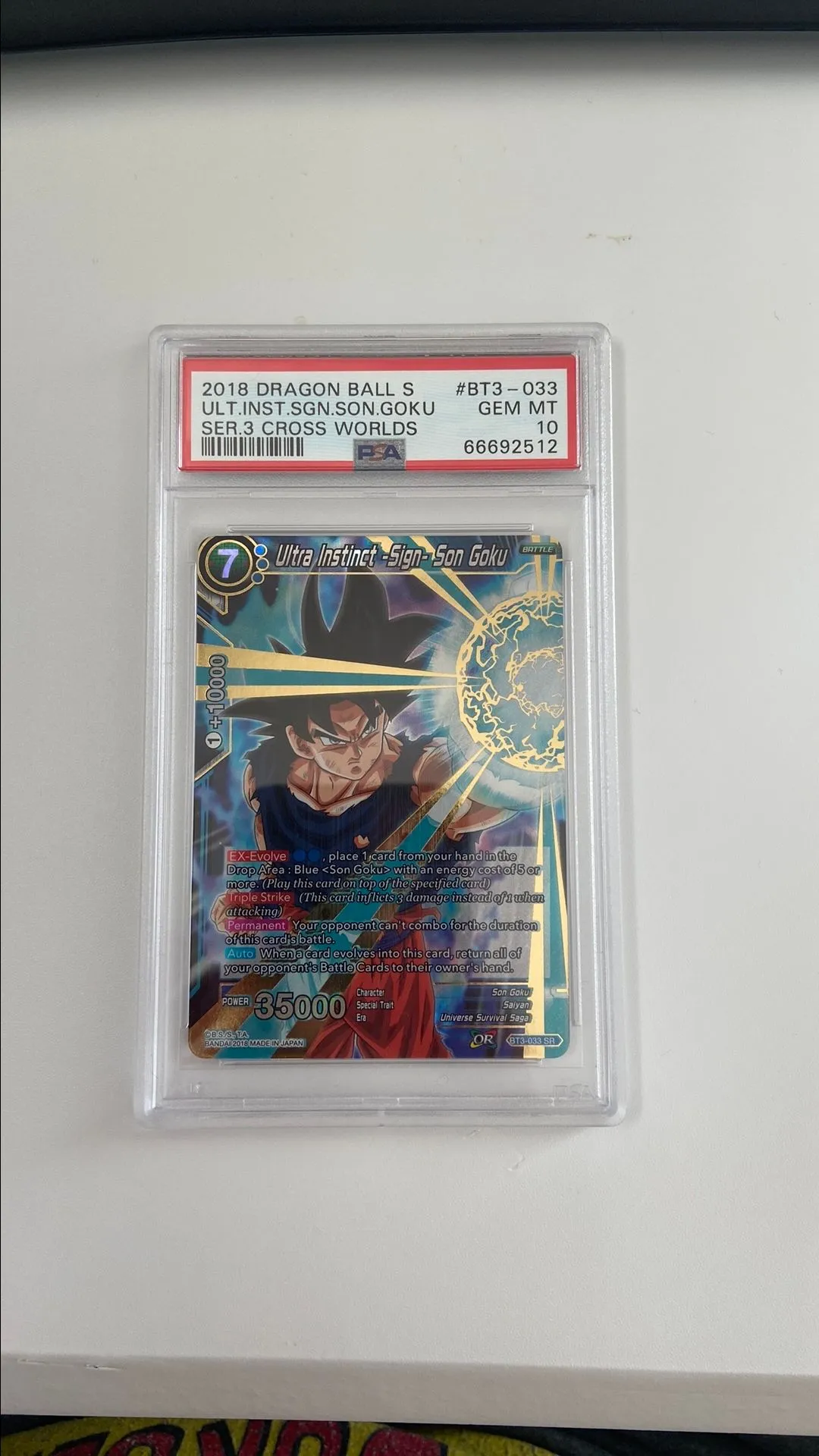 2018 Dragon Ball Super Card Game Series 3 Cross Worlds Ui -Sign- Son Goku  PSA GEM MT 10  Whatnot: Shop, Sell, Connect