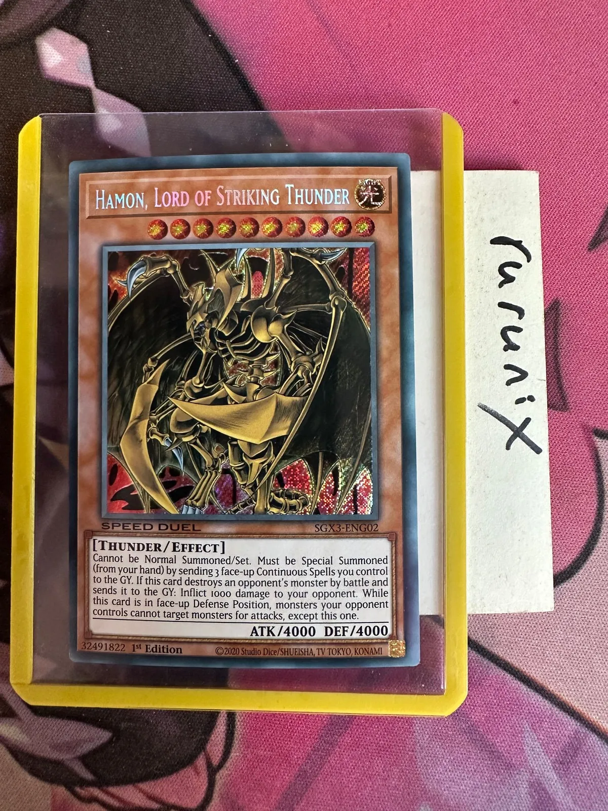 hamon yugioh card YU-GI-OH! - Hamon, Lord of Striking Thunder (LC02-EN002) - Legendary Collection 2 - Limited Edition up Defense Position card Sacred Beasts Hamon, Raviel, Uria,