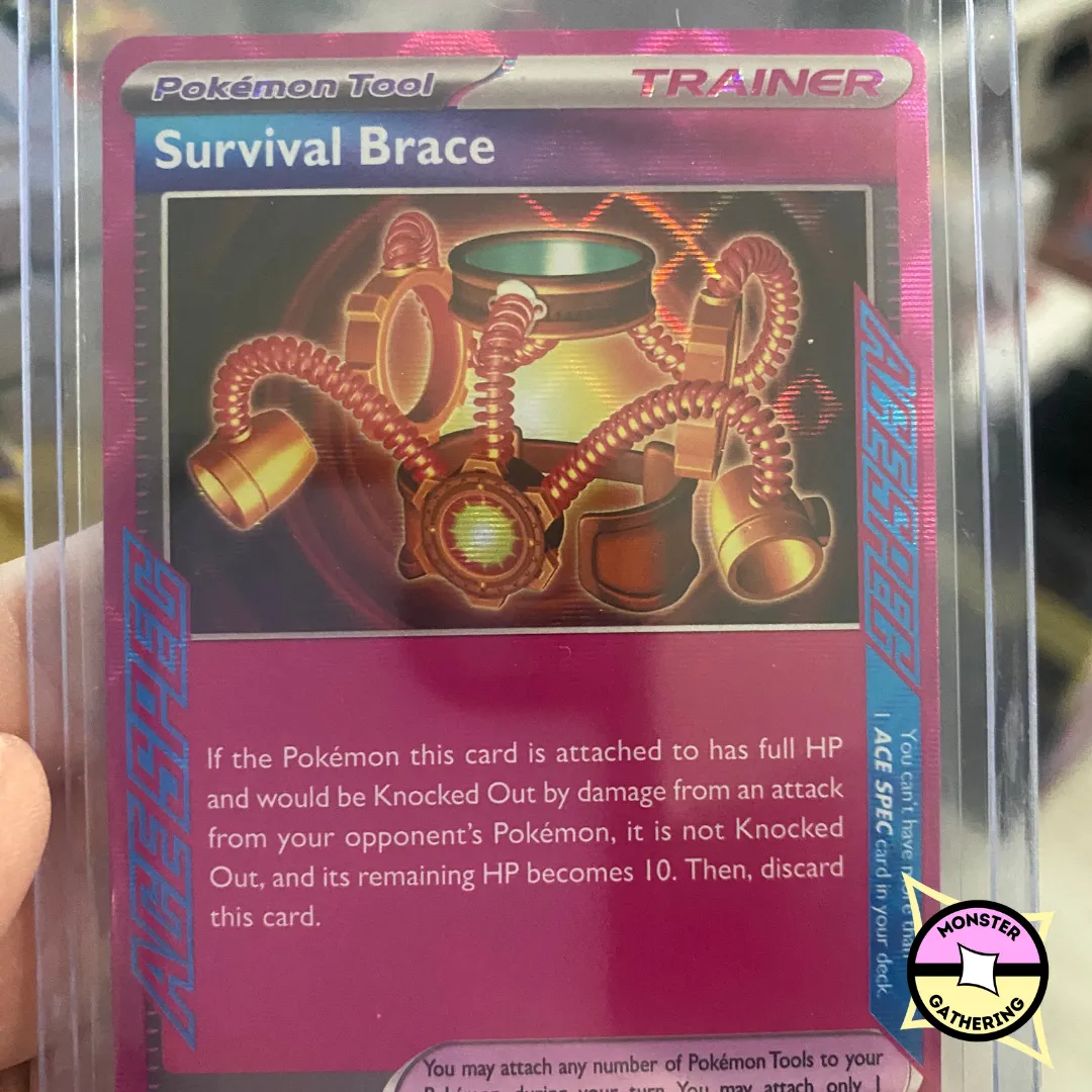 survival brace pokemon card price Orthèse de Survie (Survival Brace) 164/167 Ace Spec Trainer Holo - Myboost  X Écarlate et Violet 6