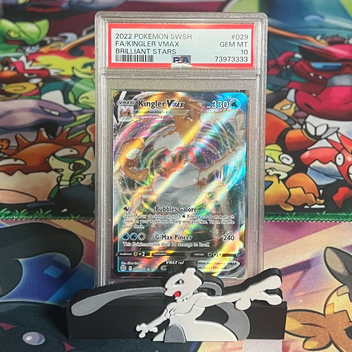 kingler vmax pokemon card Kingler VMAX- 029/172- Ultra Rare Sword & Shield main image 1