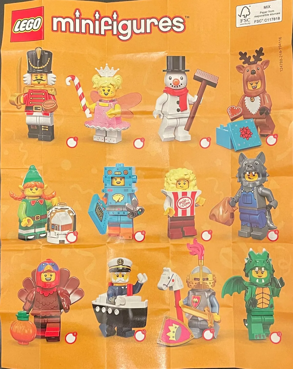 Lego Figurine Lego Minifigures Series 19 Checklist Lego
