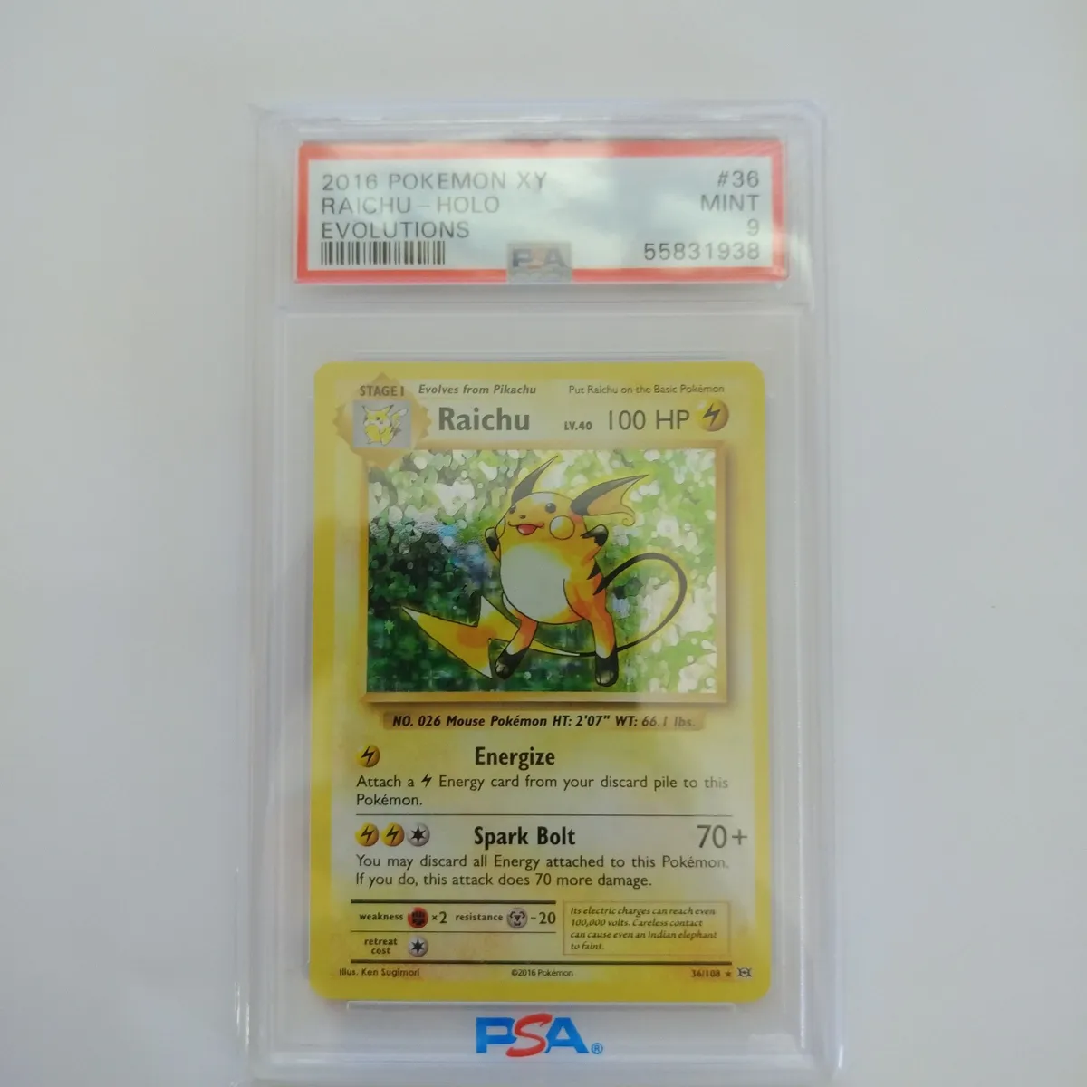2016 Pokemon Xy Evolutions Raichu-Holo Evolutions PSA MINT 9  Whatnot:  Shop, Sell, Connect