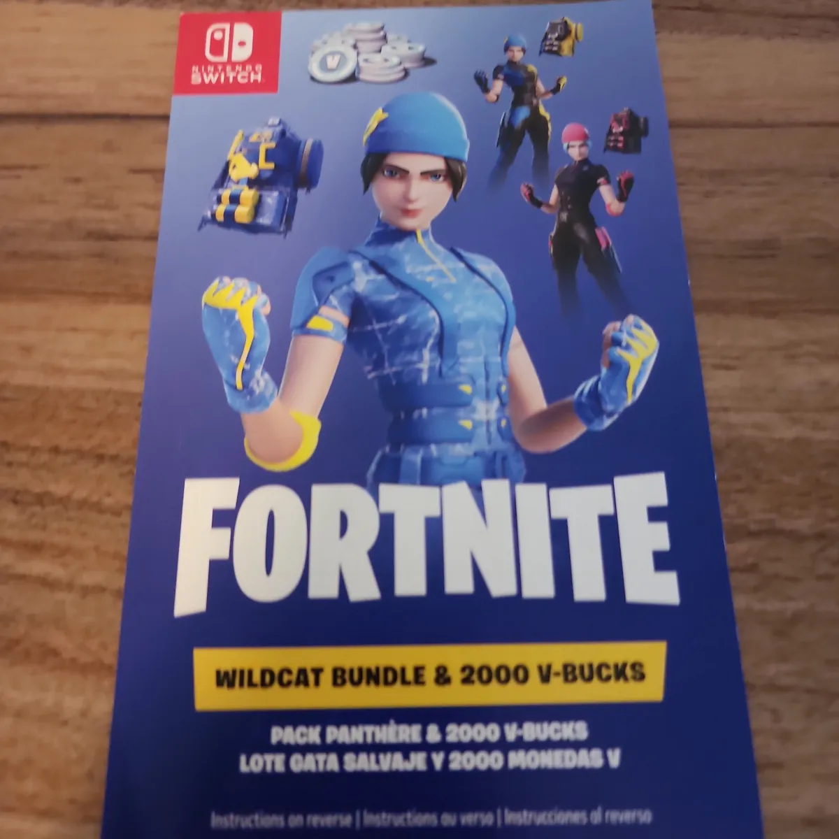 Nintendo Switch Fortnite Bundle Code Wildcat Skin Fortnite Code
