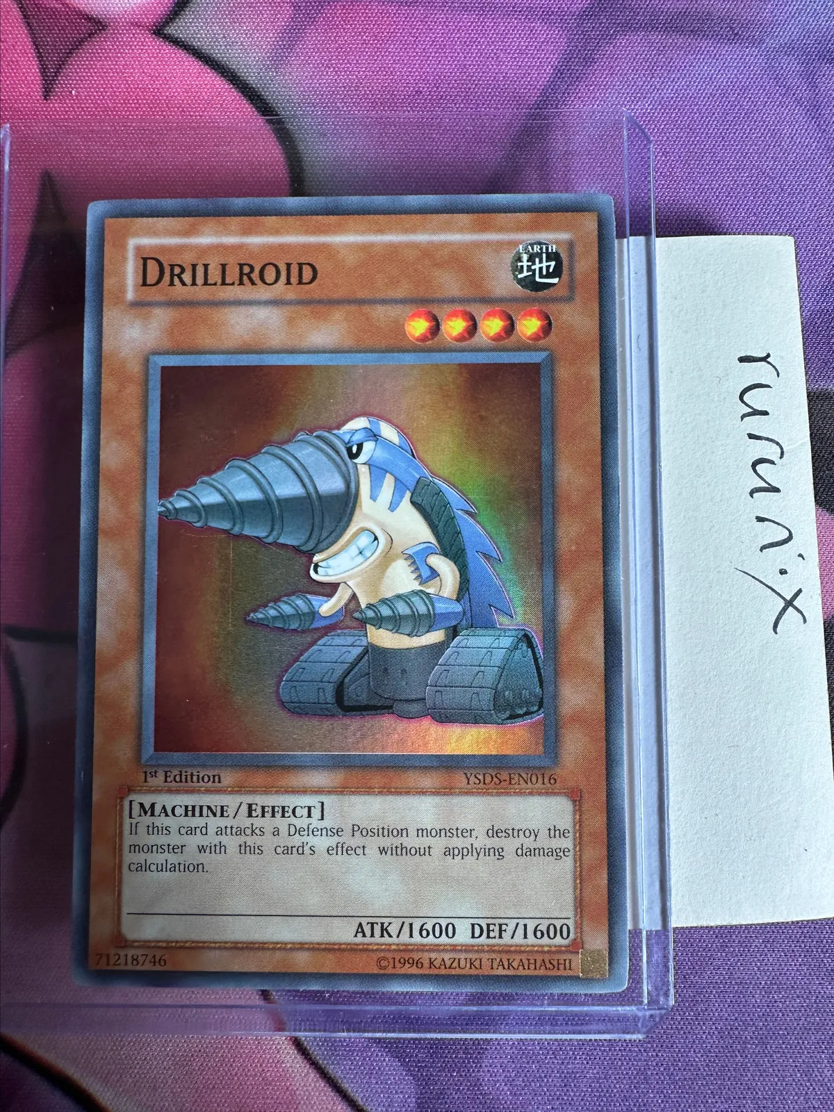 Yugioh 1st Edition LP Drillroid YSDS-EN016 Vintage Super Rare Starter Deck:  Syrus Truesdale (YSDS)  Whatnot: Shop, Sell, Connect