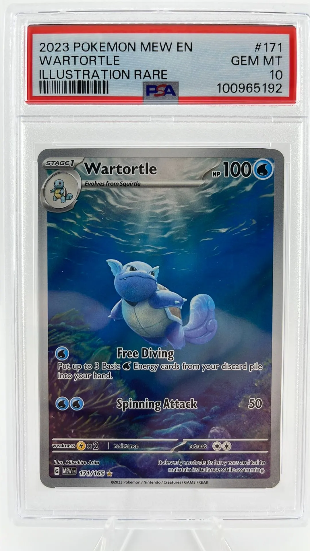 rare wartortle card PSA 10 Wartortle #171 Pokemon 151 SV2a Japanese Pokemon card – GorillaTCG