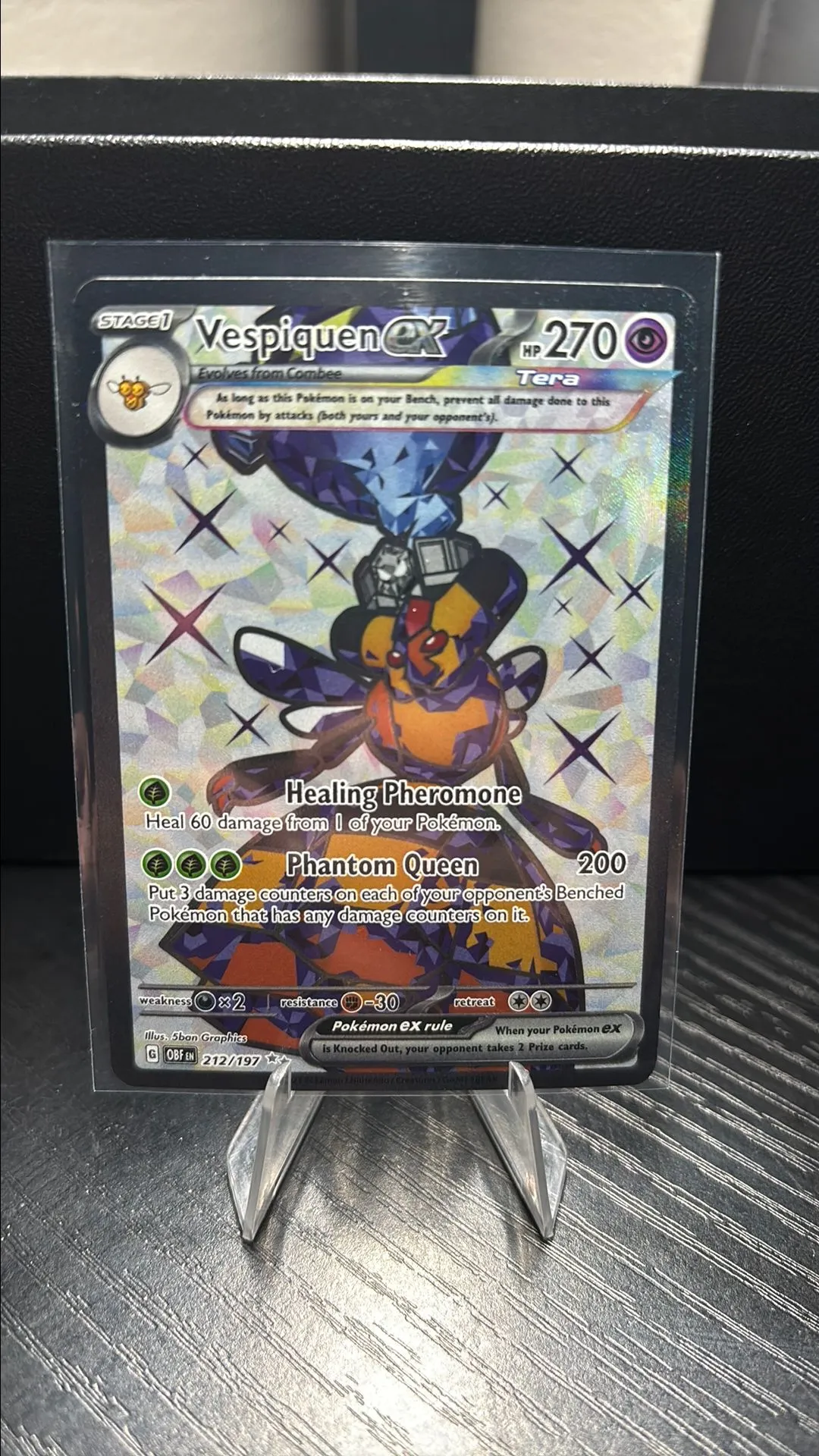 Pokmon Card Vespiquen ex 212/197 Obsidian Flames Ultra Rare Full Art M/NM   Whatnot: Shop, Sell, Connect