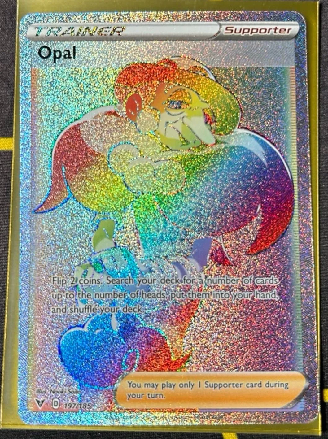 opal rainbow rare pokemon card Magneton - Base Set 2 (BS2) & Clefairy main image 0