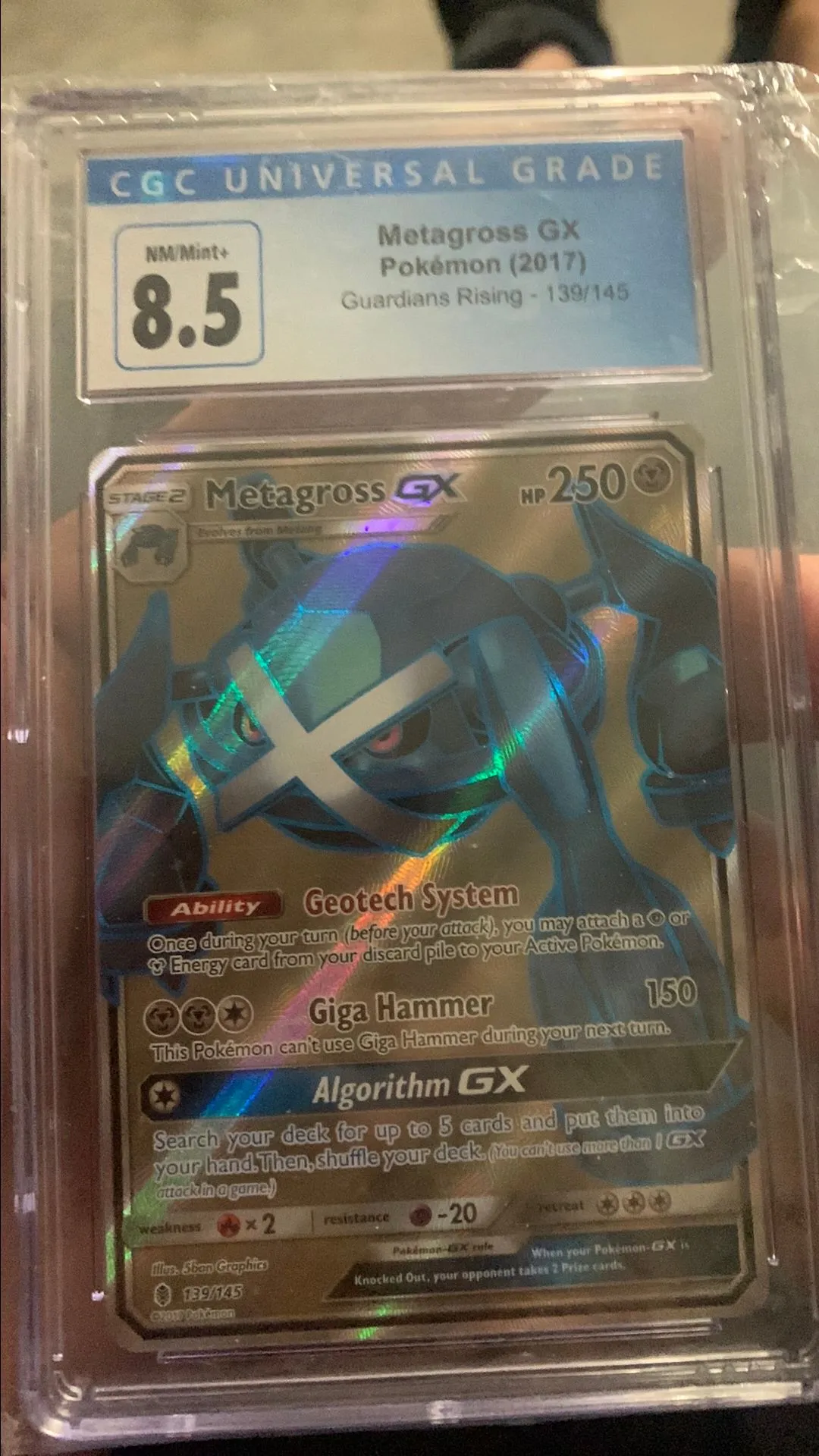 Pokemon Metagross GX CGC 8.5 NM-MT 139/145 Guardians RISING GRADED POKEMON  CARD  Whatnot: Shop, Sell, Connect