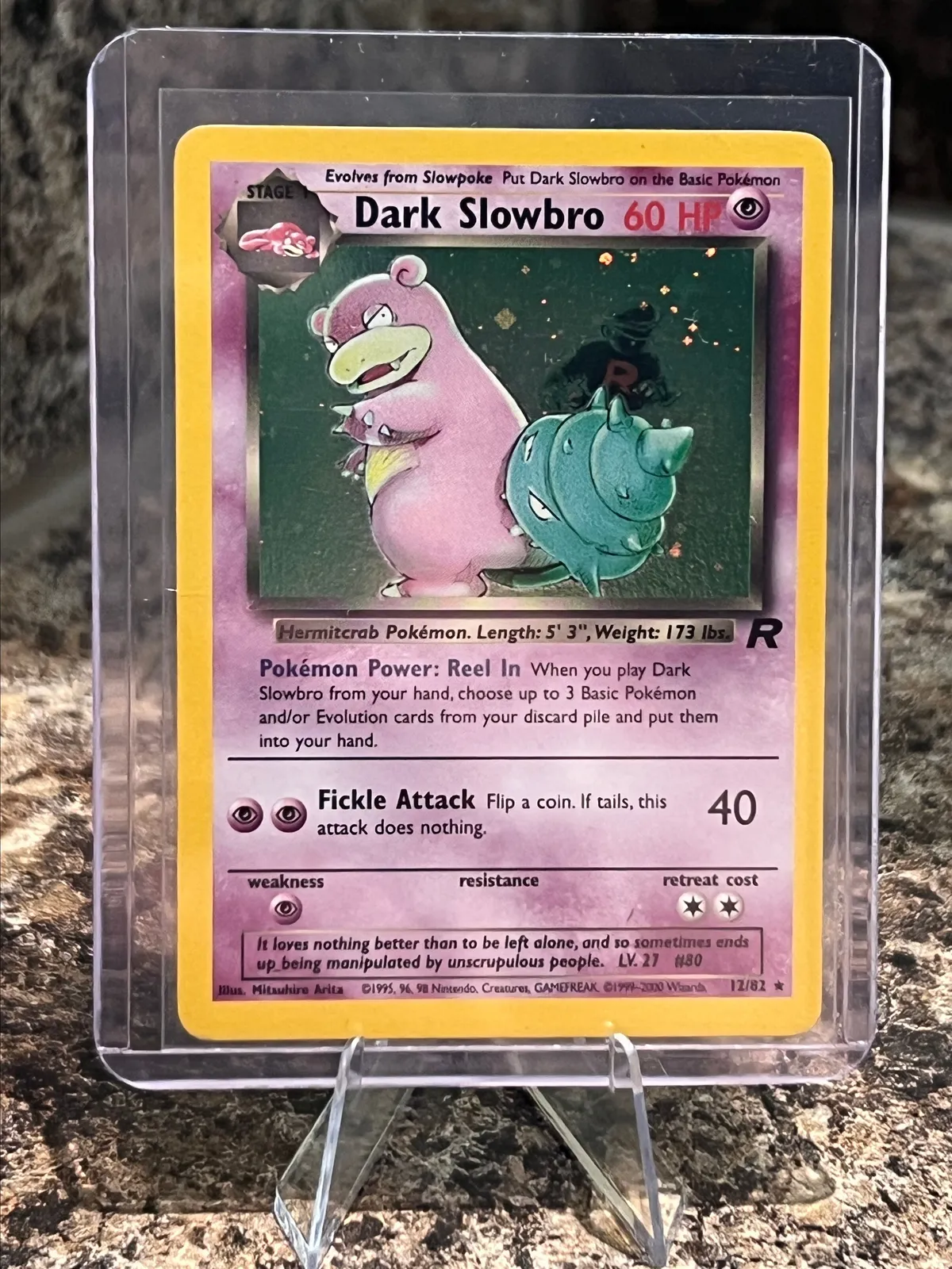pokemon card dark slowbro Dark Slowbro Team Rocket Unlimited Holo 12/82 PSA 9 w/ SWIRL – TBC Games