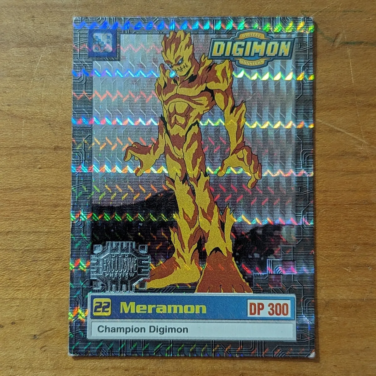 Digimon Meramon Silver Prism Exclusive Preview #22 Champion Digimon 1999  rare holo  Whatnot: Shop, Sell, Connect