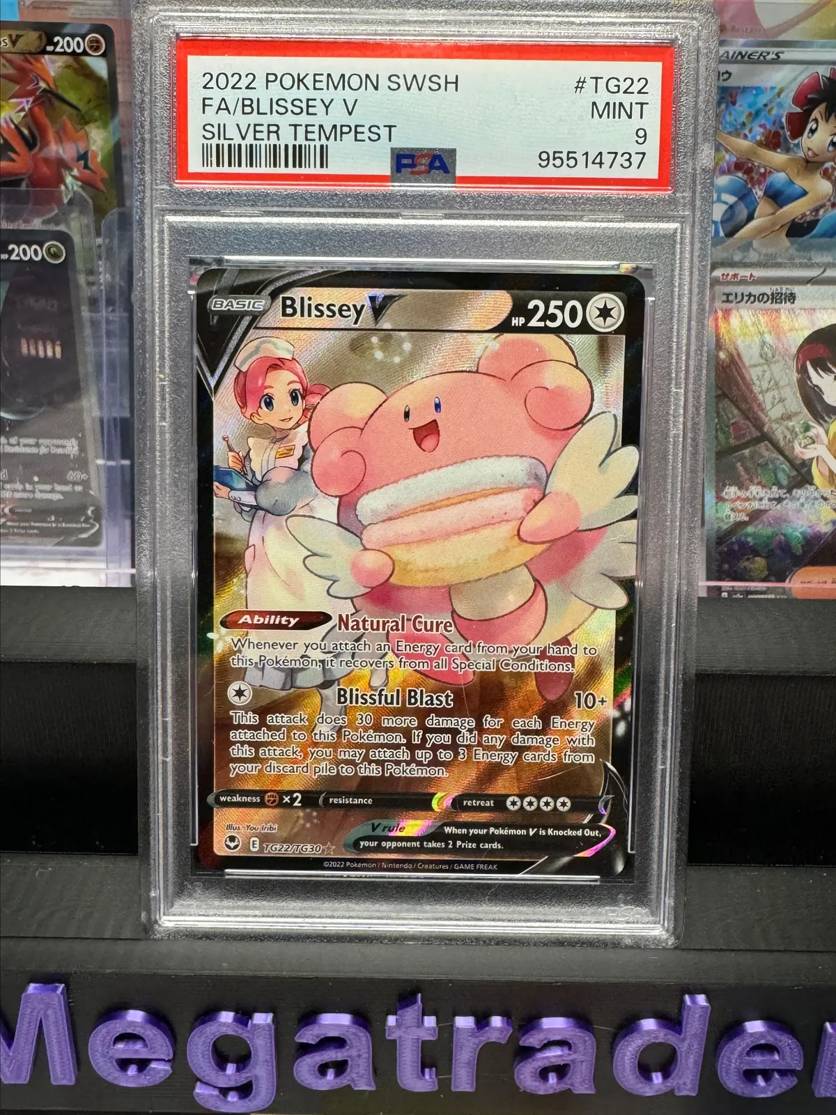 Pokemon Silver Tempest - Blissey V #TG22 Full Art PSA 9 Mint  Whatnot:  Shop, Sell, Connect