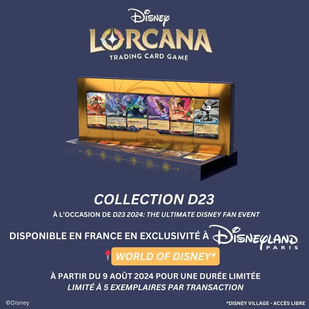 D23 Expo 2024 Lorcana Card Box Set of 6 Cards Exclusive Disney Sealed (In  Hand)  Whatnot: Shop, Sell, Connect