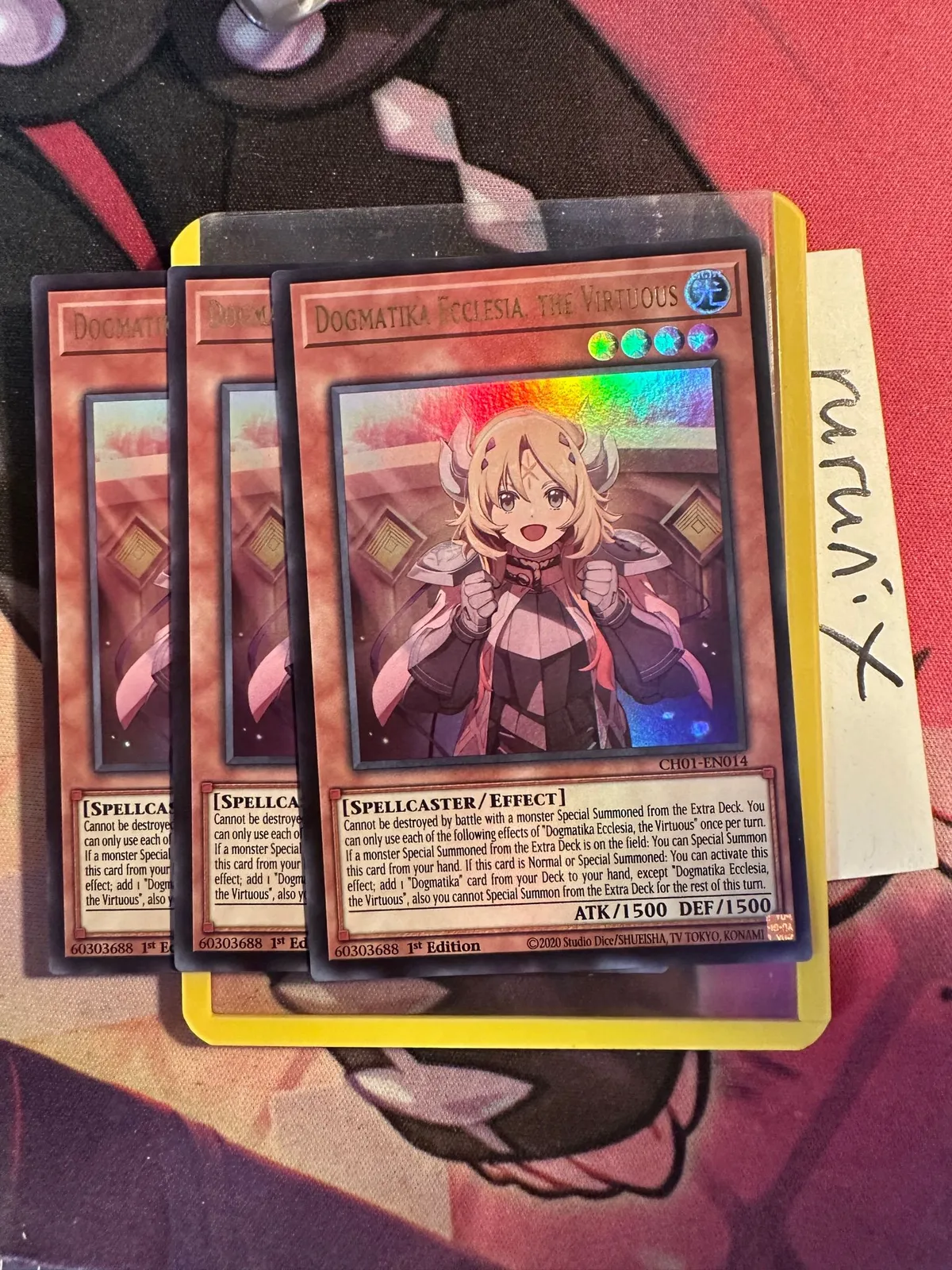 3x Yugioh Dogmatika Ecclesia the Virtuous CH01-EN014 Ultra Rare THE  CHRONICLES DECK: The Fallen & The Virtuous (All-Foil Edition) (CH01)   Whatnot: Shop, Sell, Connect