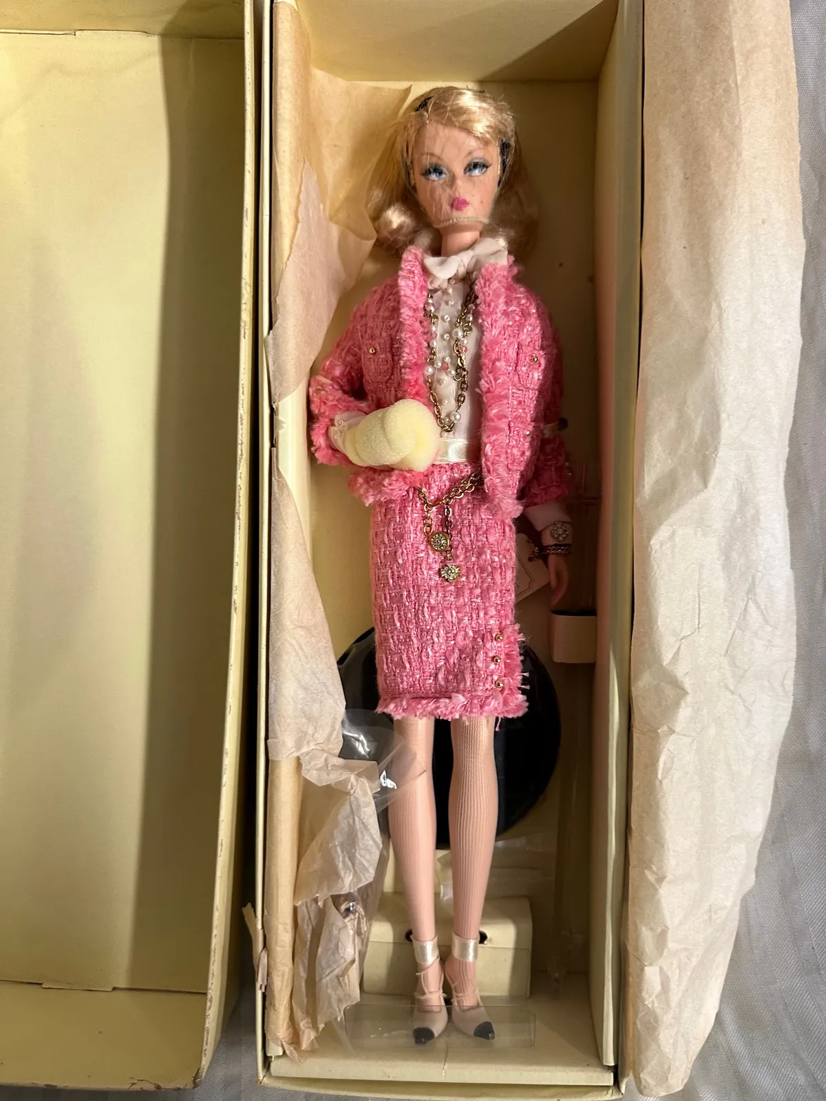 Preferably Pink Barbie Doll Silkstone by Robert Best NRFB Gold